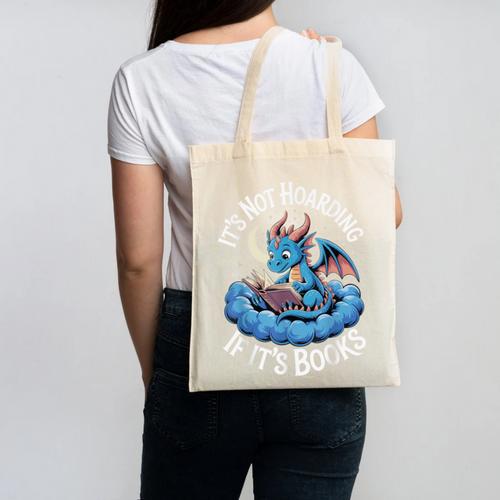 It's Not Hoarding If It's Books Canvas Tote Bag - Bookorys