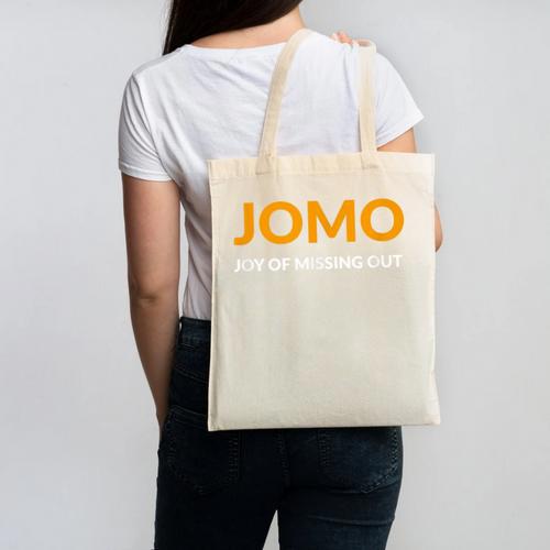 JOMO Joy Of Missing Out Introvert Canvas Tote Bag - Raresse