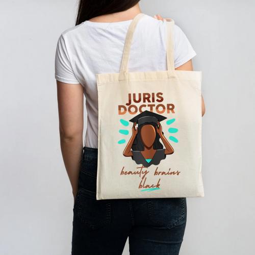 Juris Doctor Beauty Brains Juris Doctorate Graduation Canvas Tote Bag - Best Gift Smart
