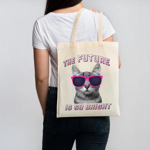 Kids Cool Future Is Bright Kids Graduation Or Birthday Canvas Tote Bag - Best Gift Smart