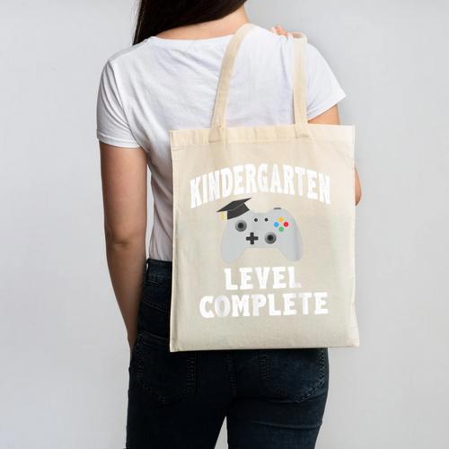 Kindergarten Gamer Graduate Graduation Canvas Tote Bag - Best Gift Smart
