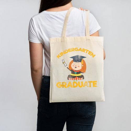 Kindergarten Graduate Graduation Shirt Canvas Tote Bag - Best Gift Smart