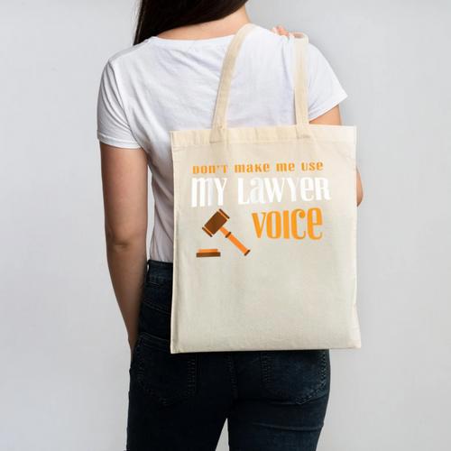 Lawyer Voice Attorney Law School Student Graduation Canvas Tote Bag - Best Gift Smart