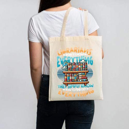 Librarian Book Lover Library Librarian Canvas Tote Bag - Bookorys
