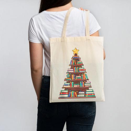 Literary Book Tree Bookish Shelf Art For Avid Readers Canvas Tote Bag - Bookorys