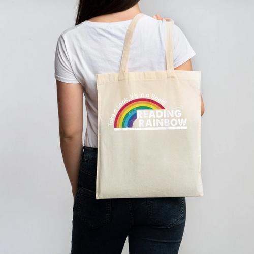 Take A Look It's In A Book Retro Reading Book Lover Canvas Tote Bag - Bookorys CA