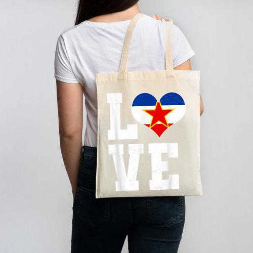 Love Yugoslavia Proud Yugoslav Nostalgia Canvas Tote Bag - Figerry