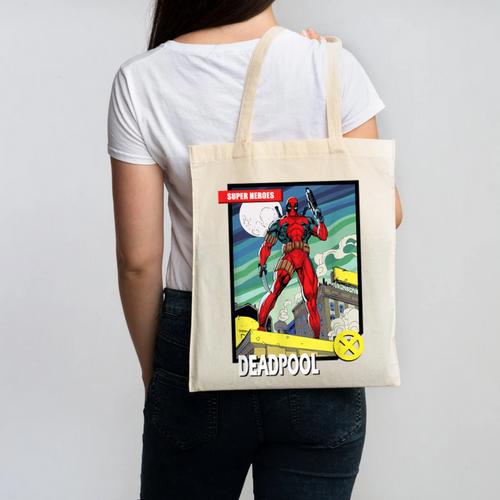 Marvel Comics Deadpool Vintage Book Art Canvas Tote Bag - Bookorys