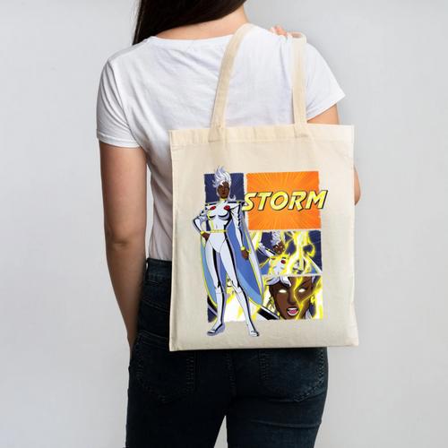 Marvel X-Men '97 Storm Vintage Classic Comic Book Panels Canvas Tote Bag - Bookorys