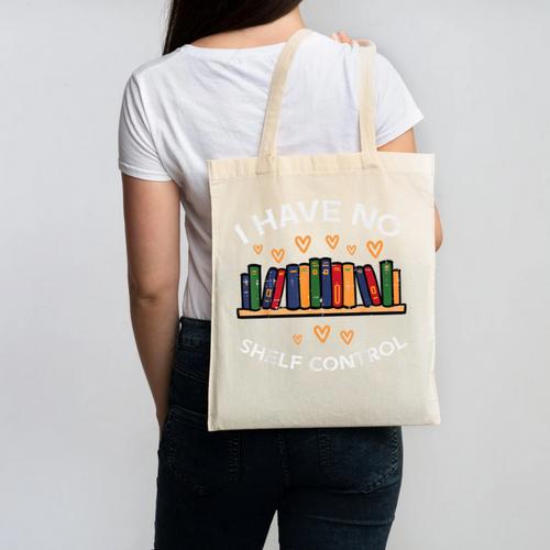 No Shelf Control Read Reading Book Librarian Men Women Kids Canvas Tote Bag - Bookorys UK