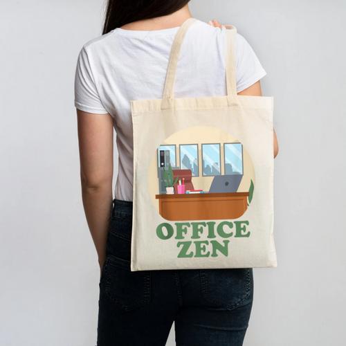 Office Zen Introvert Office Staff Secretary Employee Admin Canvas Tote Bag - Raresse