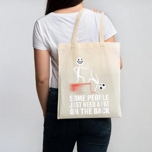 Some People Just Need A Pat On The Back Introvert Canvas Tote Bag - Raresse