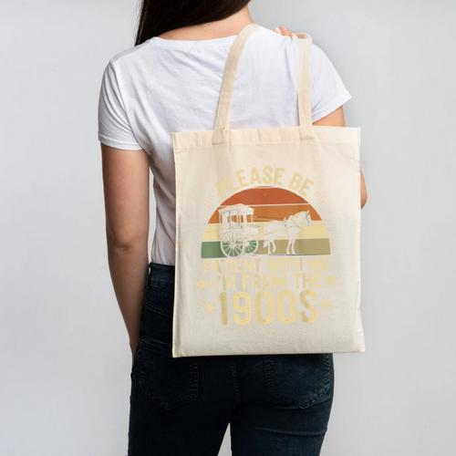 Please Ne Patient With Me I'm From The 1900s Canvas Tote Bag - Figerry