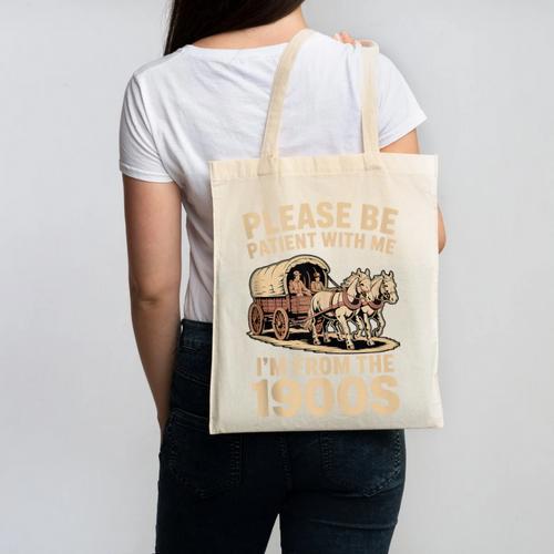 Please Be Patient With My I'm From The 1900s Classic Canvas Tote Bag - Figerry