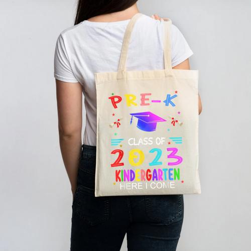 Pre-k Graduation Pre Kindergarten Class Of 2023 Boys Girls Canvas Tote Bag - Best Gift Smart