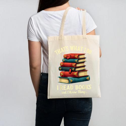 I Read Books Bookworm Halloween Canvas Tote Bag - Bookorys
