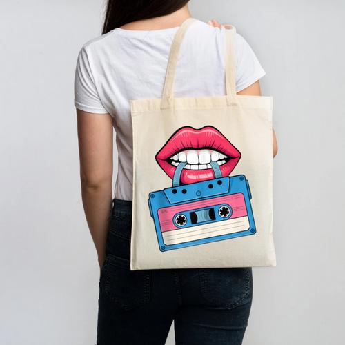 Retro 80s And 90s Cassette Perfect For Nostalgia Canvas Tote Bag - Figerry