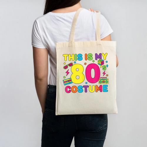Retro 80's Costume 80s Nostalgia Party Canvas Tote Bag - Figerry