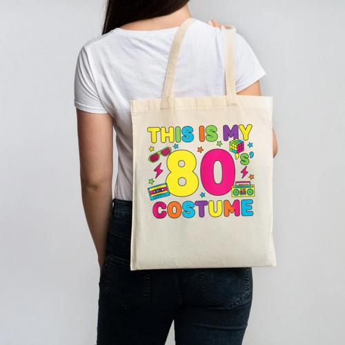 Retro 80's Costume 80s Nostalgia Party Canvas Tote Bag - Figerry