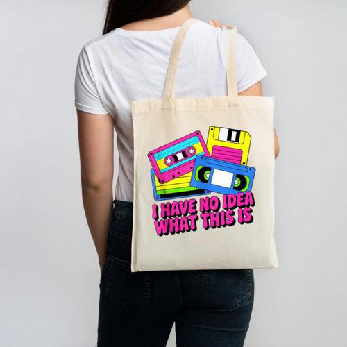 Retro Cassette Vintage 80s Nostalgia Canvas Tote Bag - Figerry