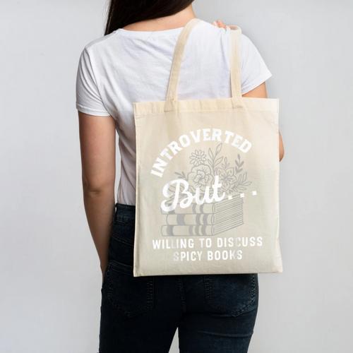Romance Reader Spicy Book Merch Book Lovers Bookish Women Canvas Tote Bag - Bookorys