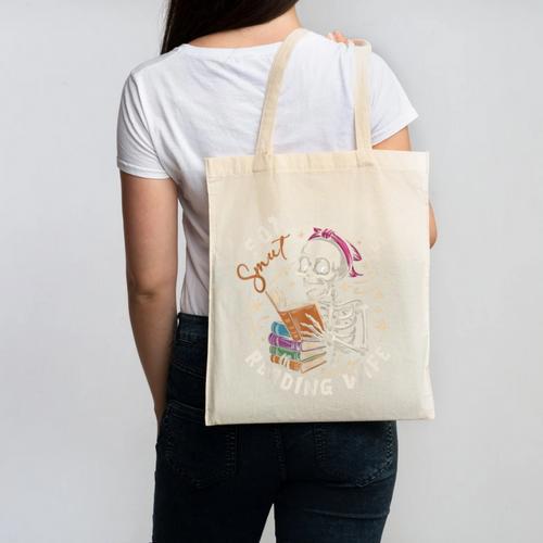 S Mut Book Spicy Romance Somebody's S Mut Reading Wife Canvas Tote Bag - Bookorys CA