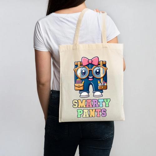 Sarcastic Little MISS SMARTY PANTS Graduation Alumni Game On Canvas Tote Bag - Best Gift Smart
