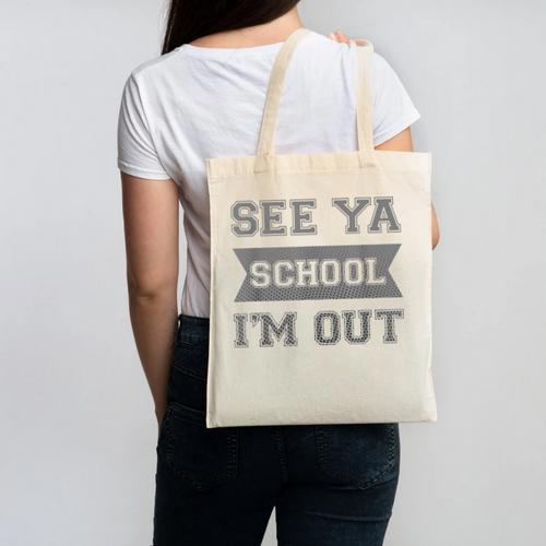 See Ya Elementary School Graduation Shirt Canvas Tote Bag - Best Gift Smart