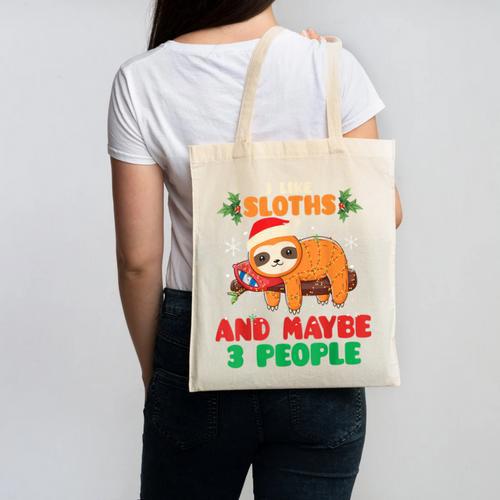 Sloth For Sloth Lover Men Women Kids Introverts Canvas Tote Bag - Raresse