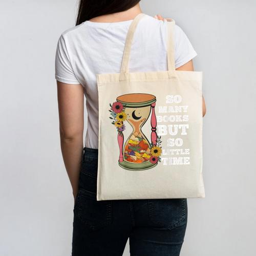 So Many Books But So Little Time Tee For Bookworms Readers Canvas Tote Bag - Bookorys DE