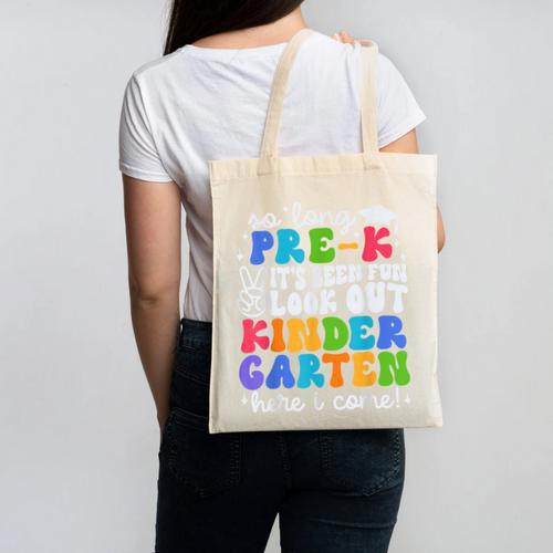 So Long Pre K Graduation Kindergarten Here I Come Kids 2024 Canvas Tote Bag - Best Gift Smart