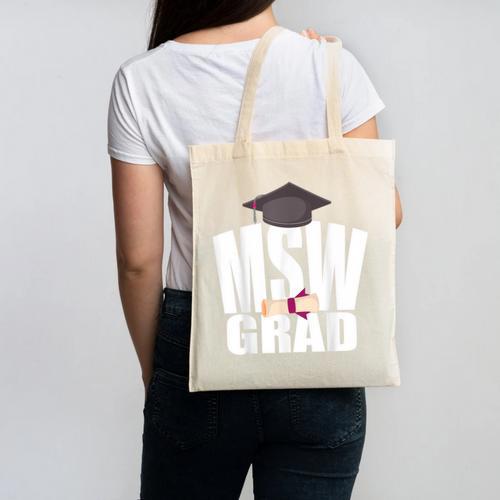 Social Work MSW Graduation Masters Degree Worker 2020 Canvas Tote Bag - Best Gift Smart