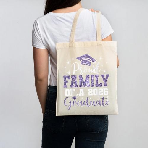 Super Proud Family Of 2026 Graduate Senior Graduation Family Canvas Tote Bag - Best Gift Smart