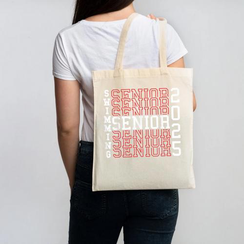 Swimming Senior Night Swimming Senior 2025 Graduation 40 Canvas Tote Bag - Best Gift Smart