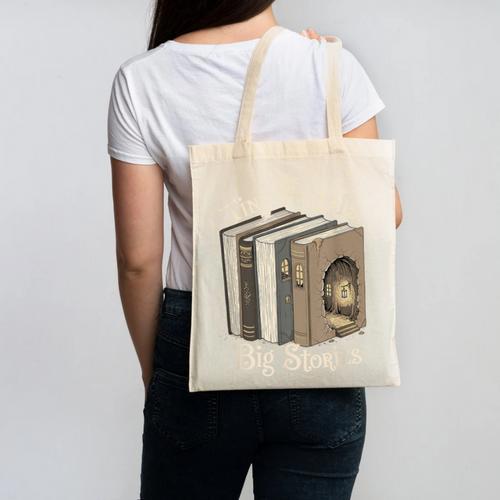 Tiny Portals Big Stories Book Nook Fantasy Gateway Canvas Tote Bag - Bookorys CA