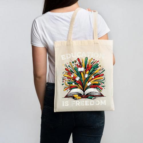 History Book Education Freedom Teacher Women Men Kids Canvas Tote Bag - Bookorys