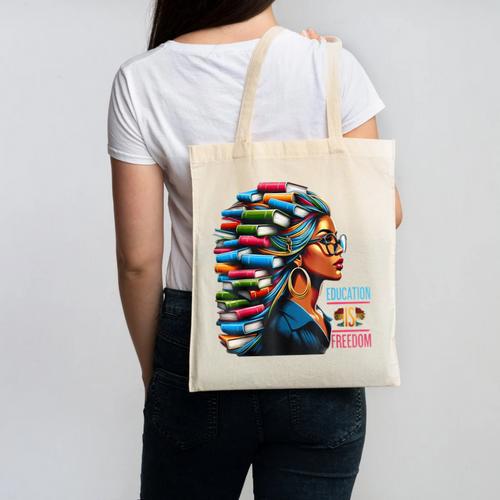 History Education Is Freedom Books Teacher Women Girls Canvas Tote Bag - Bookorys