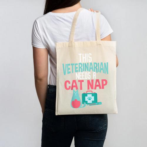 Veterinarian Graduation T-Shirt Men Women Humor Canvas Tote Bag - Best Gift Smart