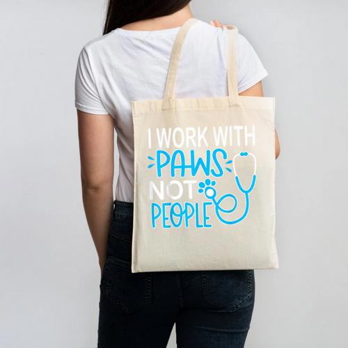 Veterinarian Vet Tech Week Graduation Thank You Birthday Canvas Tote Bag - Best Gift Smart