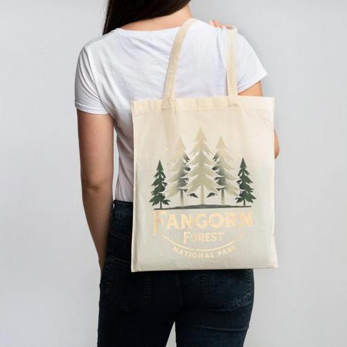 Vintage Fangorn Forest National Park Bookworms Saying Retro Canvas Tote Bag - Bookorys CA