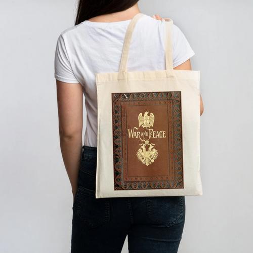 War And Peace Book Cover Canvas Tote Bag - Bookorys