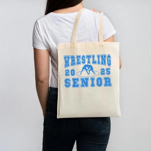 Wrestling Senior Night Wrestling Senior 2025 Graduation 44 Canvas Tote Bag - Best Gift Smart