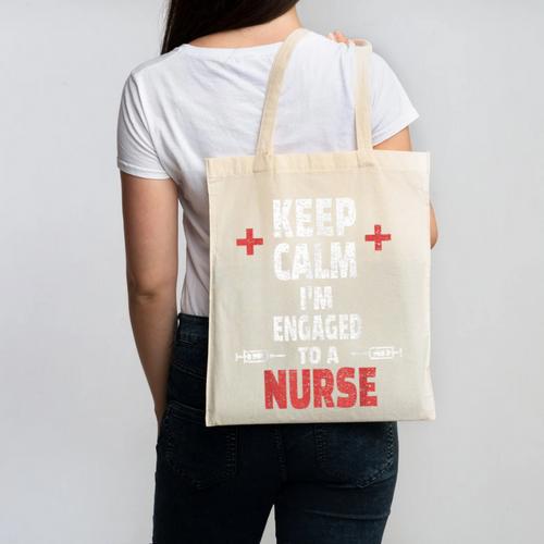 Xmas Nurse Graduation Keep Calm I'm Almost A Nurse Canvas Tote Bag - Best Gift Smart