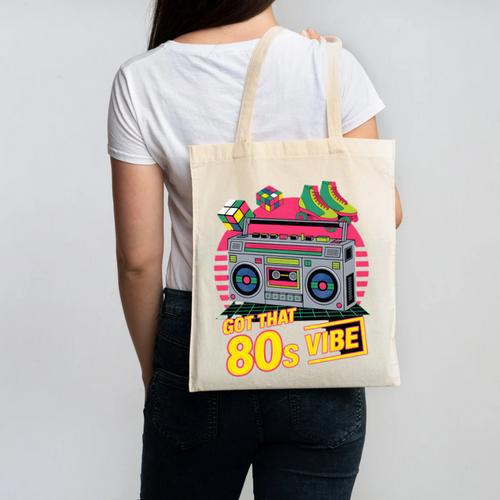 1980s 80s Reunion Nostalgia Memories Music School Grew Up Premium Tri-Blend Canvas Tote Bag - Figerry