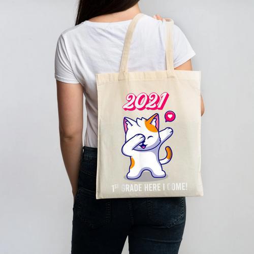 2021 Kindergarden Graduation Celebration Dapping Cat For Men Women Kids Canvas Tote Bag - Best Gift Smart