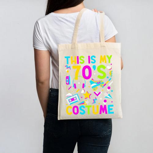 This Is My 70's Costume Nostalgia Mixtape Era 1970s Party Premium Tri-Blend Canvas Tote Bag - Figerry