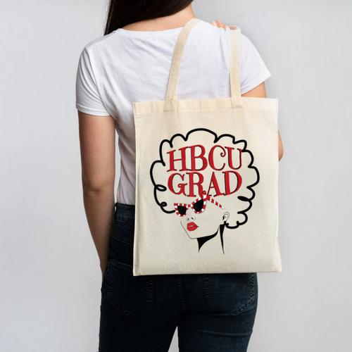 African American HBCU Grad College Graduation Canvas Tote Bag - Best Gift Smart