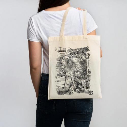 Apocalypse St John Devours The Book 1498 DüRer Angels Canvas Tote Bag - Bookorys
