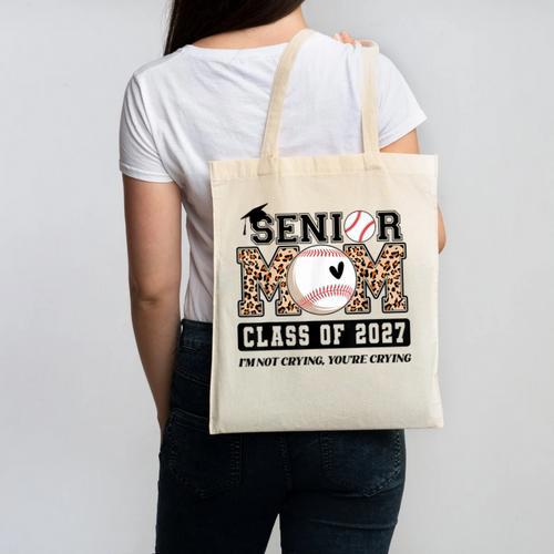 Baseball Senior Class Of 2027 Senior 2027 Graduation Women Canvas Tote Bag - Best Gift Smart