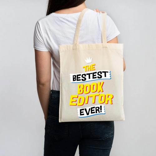 Best Book Editor Job Occupation Premium Tri-Blend Canvas Tote Bag - Bookorys